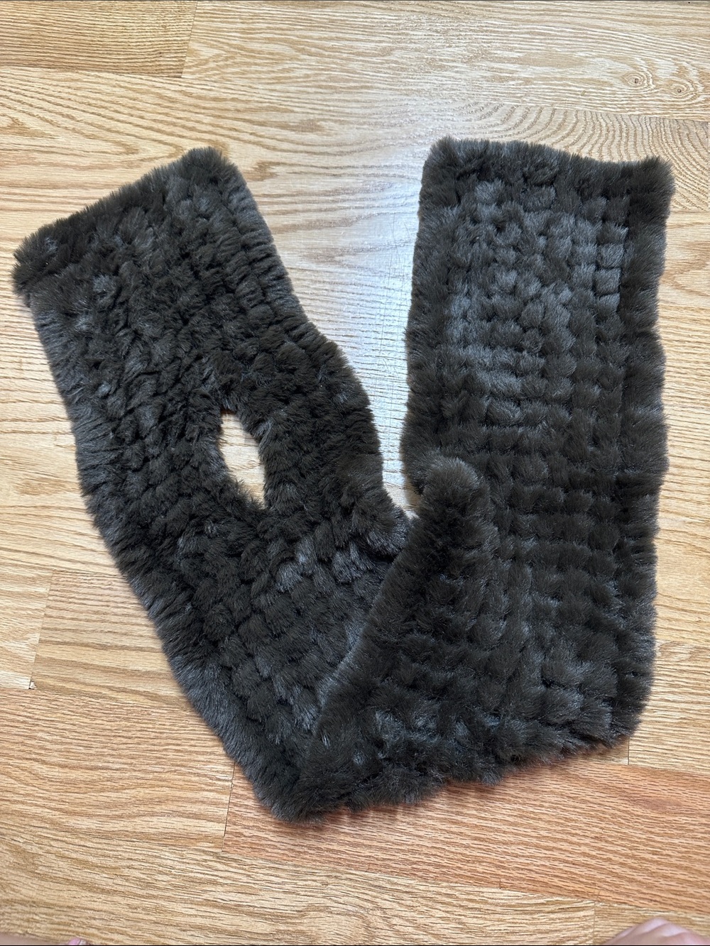 Faux Rabbit Fur Scarf - Picture 2 of 2